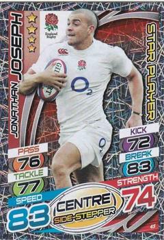 2015 Topps Rugby Attax #45 Jonathan Joseph Front